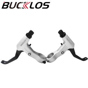 BUCKLOS FR5 Bike Brakes Levers Aluminum Alloy 3 Finger Bicycle Brake Handle Line Pulling Disc Brake Lever Road MTB Bike Cable