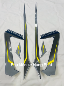 Bộ tem decal dán xe máy Honda AB Airblade Air blade đời 2020 2021 màu xanh xám dán xe xanh dương zin thái siêu đẹp