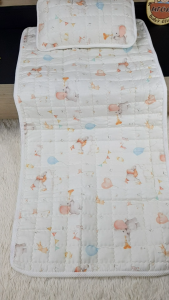 [HỎA TỐC 4H] Nệm gối chần bông cho bé đi học mầm non tiểu học vải cotton 70x140cm 80x150cm thảm lót nôi cũi trẻ em thoáng khí mềm mịn Urombaby