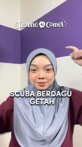TSC Tudung Sekolah Dagu Getah Awning Scuba Original TudungSiComel