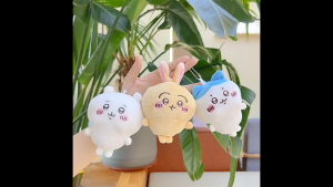 Cute Small Chiikawa Hachiware Usasgi Bag Keychain Plush Toy