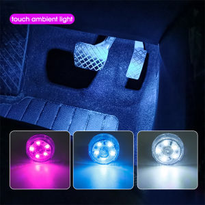 【JOYHES】Car Mini Led Touch Switch Light Auto Wireless Ambient Lamp Portable Night Reading Light Car Roof Bulb Car Interior Light
