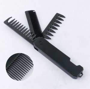 Multifuncional Wide Tooth Oil Head Comb Portable Folding Pocket Combs Beard Combing Barber Hair Clipper Comb Hair Styling Tools