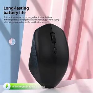 2026 Explosions Wireless 5.2 Mouse 2.4G Bluetooth Mouse Dual-Mode Mute Mouse Rechargeable Game Mouse 1600DPI Laptop.