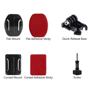 Keo Dán Mũ Bảo Hiểm Đa Năng Cao Cấp Dành Cho GoPro Hero 13-8 SJCAM Insta360 AKASO DJI Osmo Action Camera Phụ Kiện Gắn Phẳng Và Cong