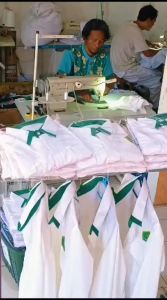 Pria/Wanita TERBARU KEMEJA KERAH HIJAU PDH KEMENAG 2024 EXTRA BONUS PIN KOPRI+PIN KEMENAG+NAMETAG (Bahan Bellini Savana Wol Adem Halus Spesial Untuk Seragam BUMN)
