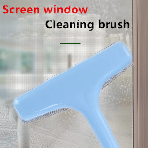 Multi-functional 2 in 1 Window screen dust remover Window screen glass cleaner Wiper tilting glass window dust remover cleaner window screen brush cleaning glass long handle window cleaning glass dust brush window