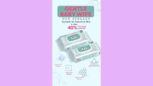 Boo&Bub 80 pcs Baby Hand Mouth Wipes / Wet Tissue | Alcohol-free paraben-free fragrance-free wipe / Tisu Basah Bayi