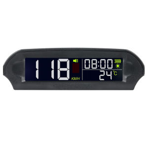RYSJM | X98 Solar Digital Car HUD Speedometer With Temperature/Altitude GPS Head Up Display Over-Speed Fatigued Driving Reminder