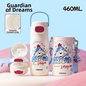 Vanow | Insulated Straw Bottle for Girls School Use