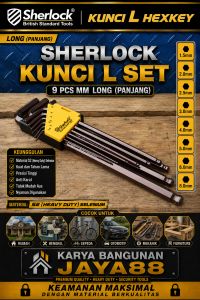 Sherlock Kunci L Set 9 pcs mm Long (Panjang ) Kunci L Set Sherlock Tool