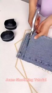 Masterbag - Pemendek Celana Pemotong Celana Vermak Jeans Tanpa Jahit Self Adhesive Pants Shorten Paste Iron 1 Meter