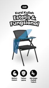 [HEMAT] PowerD Kursi Lipat Kuliah D49 - kursi kuliah | kursi lipat kuliah | bangku kuliah