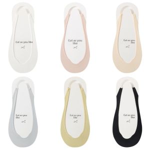 JIAZINI | Summer Ice Silk Half Palm Womens Boat Socks No Slip High Heels Invisible Socks Thin Cotton And Polyurethane Elastic Fiber