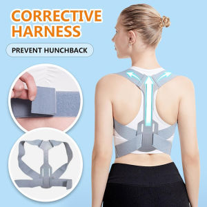 Adjustable Back Supporter Posture Corrector Back Brace Posture Corrector Corrective Harness Brace Support Belt Humpback Correction Strap Strong Support Lumbar Spine Back Support Back Support Belt Correct Back Support Strap Hunchback Corrector Brace