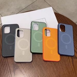 Case Luxury Honeycomb Cooling Breathable Case For OnePlus Ace6 Ace5 Pro OnePlus15 For MagSafe Wireless Charge Shockproof Cover