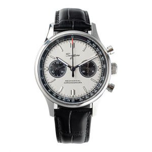 Sugess Classic Pilot Mens Mechanical Watch Panda 1901 Timer Core Waterproof Retro Couple Watches Leather Strap Pointer Display