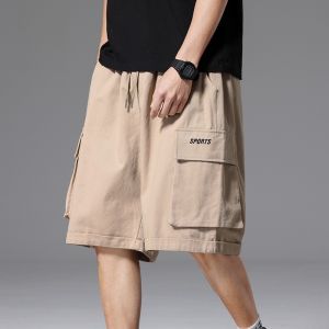 ROMON | กางเกงขาสั้นผู้ชาย Roemon ทรงหลวม ทรงตรง ลำลอง กางเกงขายาว 5 ส่วน ทรงลำลอง ฤดูร้อน ผ้าฝ้ายแท้บาง แฟชั่น