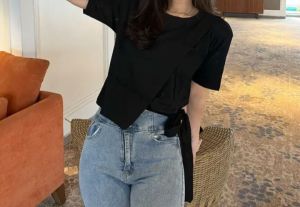 Blouse crop top / atasan wanita crop tali