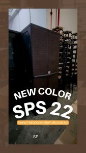 [TheGoodFurniture] Storage Cabinet Plastic Wardrobe Utility  waterproof outdoor Cupboard Multipurpose cabinet Plastic cabinet cupboard storage Suitable for semi- sheltered places like balcony.  Big 2 Door. FAST DELIVERY.