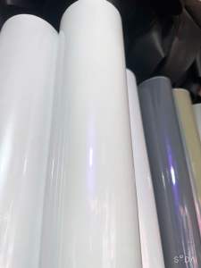 Decal màu trắng ánh tím 3 lớp cao cấp Dán đổi màu xe máy