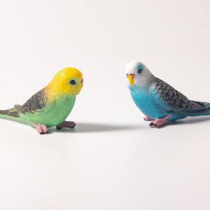 Authentic Artificial Animal Parrot Model Toy Kids Mini Resin Doll Fake Bird Garden Bird Decoration Ornaments