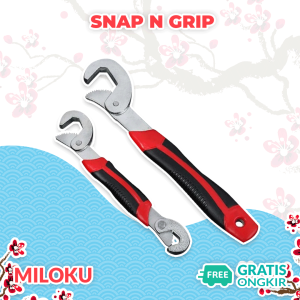 Miloku Snap N Grip Kunci Inggris 48 In 1 Isi 2 PCS Universal Wrench Pas Ring Baut Mur Pipa Ledeng Mobil Motor Serbaguna