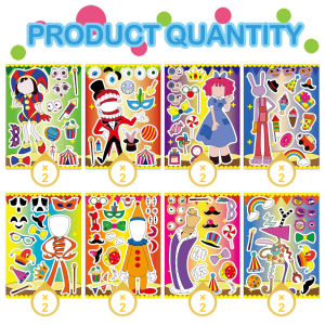 Skibidi Toilet Game Anime Puzzle Stickers DIY Scrapbooking Stickers Battle of the Toilet Man versus the Monitoring Man