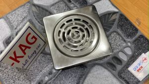 [HCM]Phễu thoát sàn inox 15x15cm KAG-TS32 hố ga thoát sàn nước vuông 15x15cm ống thoát D90 thoát nhanh giá tốt sử dụng tốt