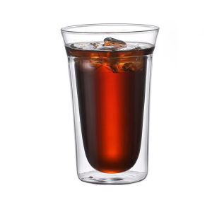 YWDL | YWDL Double-layer Glass Cup Set Espresso Coffee Cup Anti-scalding Brandy Wine Shot Glass Teacup Clear Mug 120/180/280ml