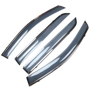LT | Fog and Rain Protection Window Trim for 2015-2025 Ford Everest Stainless Steel Bright Edge