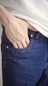 POLICE Celana Jeans Panjang V Pocket Dark Pria