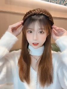 Bando Wanita Fashion Import Motif Kepang Wig