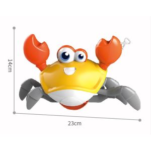 COD Mainan mandi dan air gurita kepiting mainan mandi bayi besar kartun pantai yang dirantai mainan simulasi berjalan dengan tali
