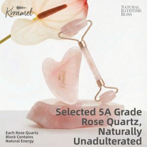 KRRAMEL | Natural Pink Crystal Facial Massager Birthday Gift Beauty Device
