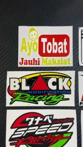 STIKER KECIL CUTTING MODIF VARIASI MOTOR MOBIL TERMURAH TERLARIS