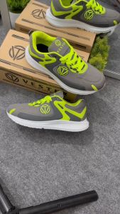 VESTER - Sepatu Sneakers Casual Wanita Pria Abu Hijau 36-43 V03AH