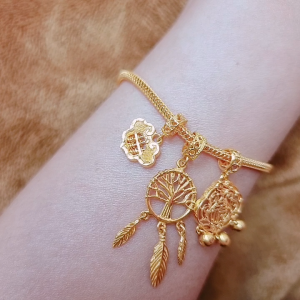 JIN JING PDR CHARM LONGEVITY LOCK/DREAM CATCHER EMAS 916 TULEN 2.14G/2.66G/2.71G