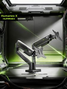 HumaneX | Dual Screen Adjustable Monitor Stand