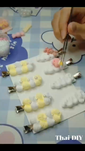 ชุด18สี วิปครีมปลอม สีพาสเทล 100gx18พร้อมหัวบีบ ครีมกาว ใช้ตกแต่ง DIY