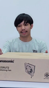 Panasonic พัดลมระบายอากาศ ติดผนัง โดยใช้เชือกดึง (ดูดอากาศเข้า-ออก) รุ่น FV-20RUT2 FV-25RUT FV-30RUT2