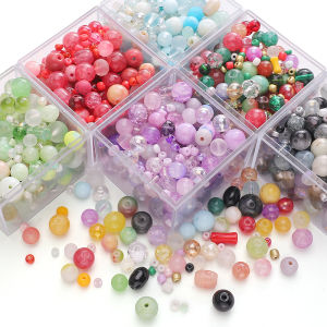 30Grams/Bag 3-12mm Multicolor Glass Mixed Beads for DIY Necklace Bracelet Earring Jewelry Making