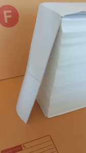 กระดาษสติีกเกอร์ความร้อน ขนาด 100*150 5000 แผ่น (1ลังมี 10000แผ่น)