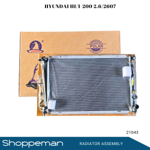 21043 HYUNDAI HI 1-200 2.6 2607 REFINED RADIATOR ASSEMBLY A/T 650x428x26mm PA26 1ROW 25310-4A150