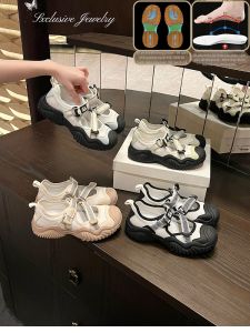 Easy On-and-Off Thick-soled Beach Sandals Women Magic Tape