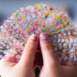 Nail Stickers Odorless Luminous Cartoon DIY Glow-In-The-Dark Nail Stickers Nail Art Stickers Tearable Creative Toy Stickers