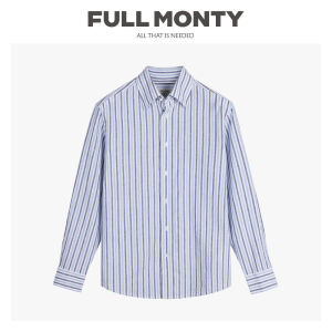 Flax Cotton Stripe Long Sleeve Casual Light Summer Shirt