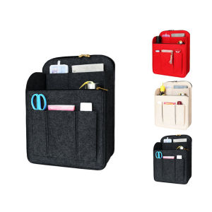 Multi-Pocket Insert Bag Organizer for Long champ Backpack Storage Bag Felt Backpack Inner Bag Liner Bag
