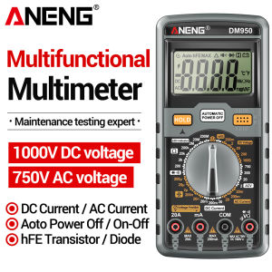 ANENG | ANENG Professional Multimeter Digital Detector DM950 Smart AC DC Voltmeter Ammeter 1999 Count High-precision Resistance DIY Tool