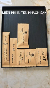 100 Bàn chải đánh răng Bột lúa mạch bao bì Kraft cho khách Sạn